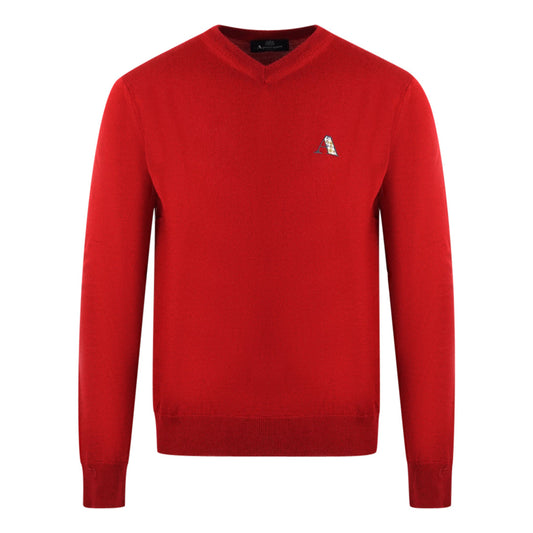 Aquascutum Mens Sweater 2046 90010701 Red