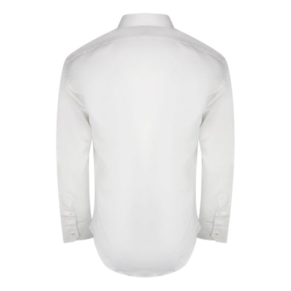 Aquascutum Plain Long Sleeve White Shirt