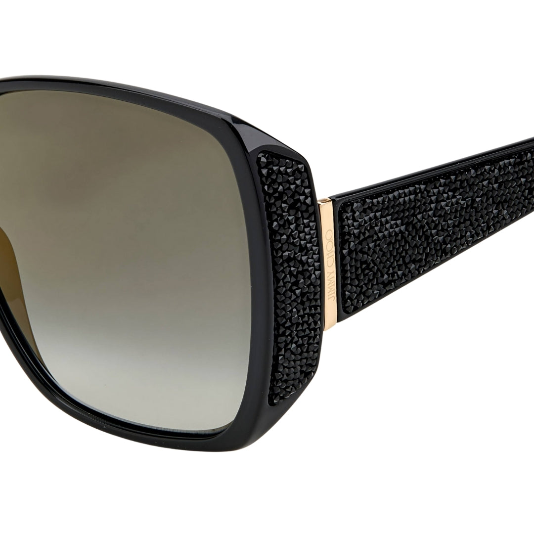 Jimmy Choo Cloe 807 FQ Black Sunglasses 62/14/140