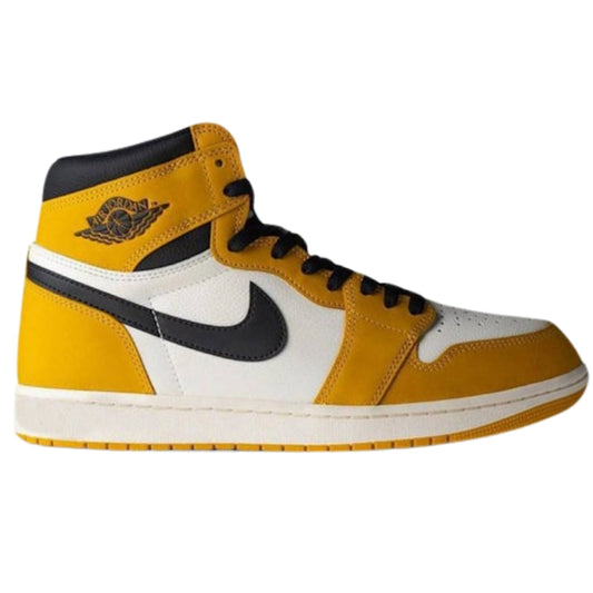 Nike Air Jordan 1 Retro High OG Yellow High Top Sneakers UK 5.5