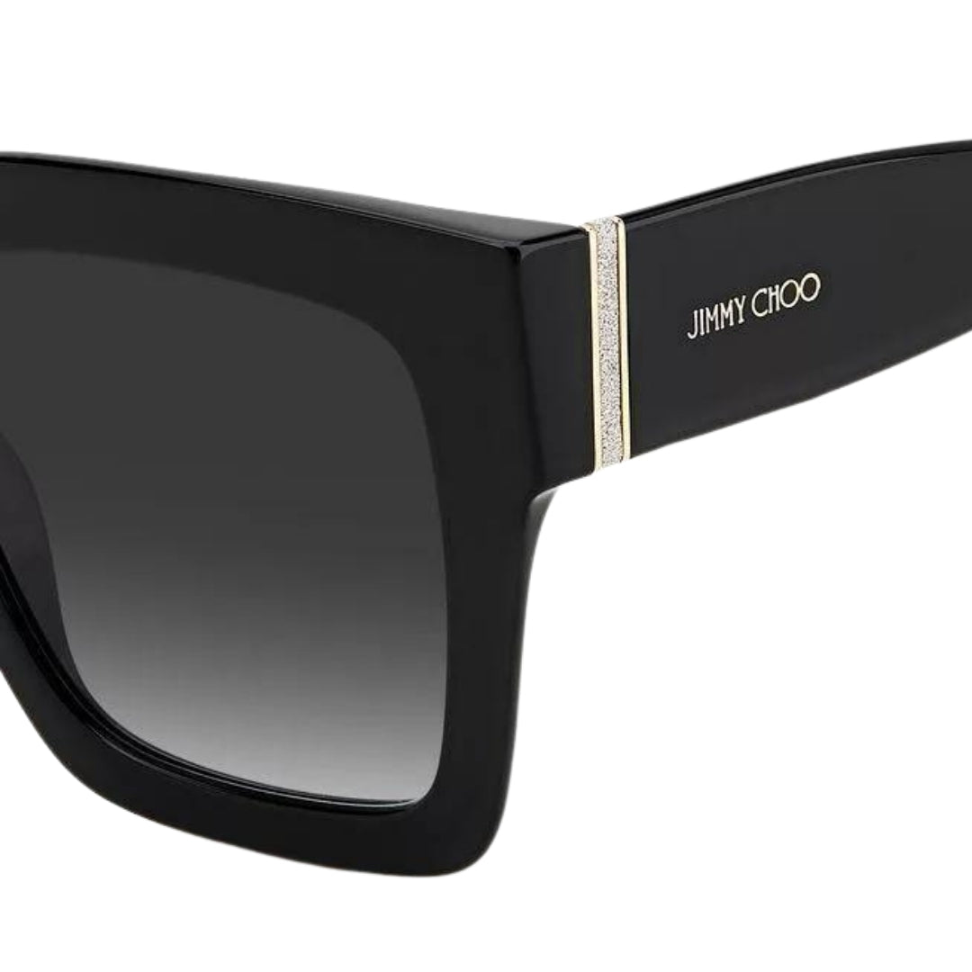 Jimmy Choo Edna 807 9O Black Sunglasses 52/22/145