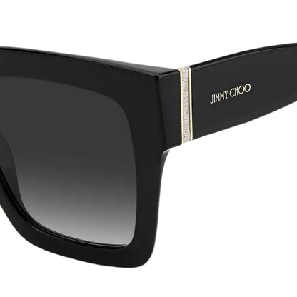 Jimmy Choo Edna 807 9O Black Sunglasses 52/22/145