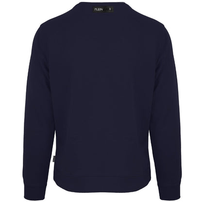 Plein Sport Large Circle Logo Navy Blue Jumper S