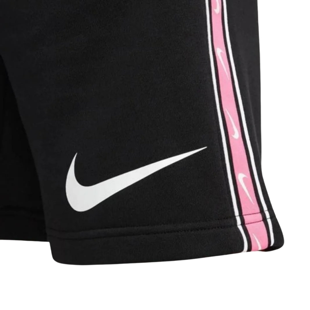 Nike Pink Taped Hem Black Shorts XS