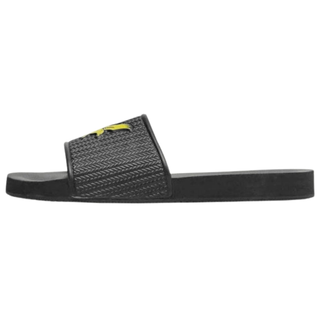 Lyle & Scott Logo Gunmetal Slides