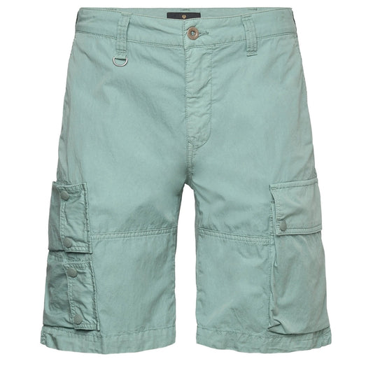 Belstaff Hacker Steel Green Cargo Shorts W30