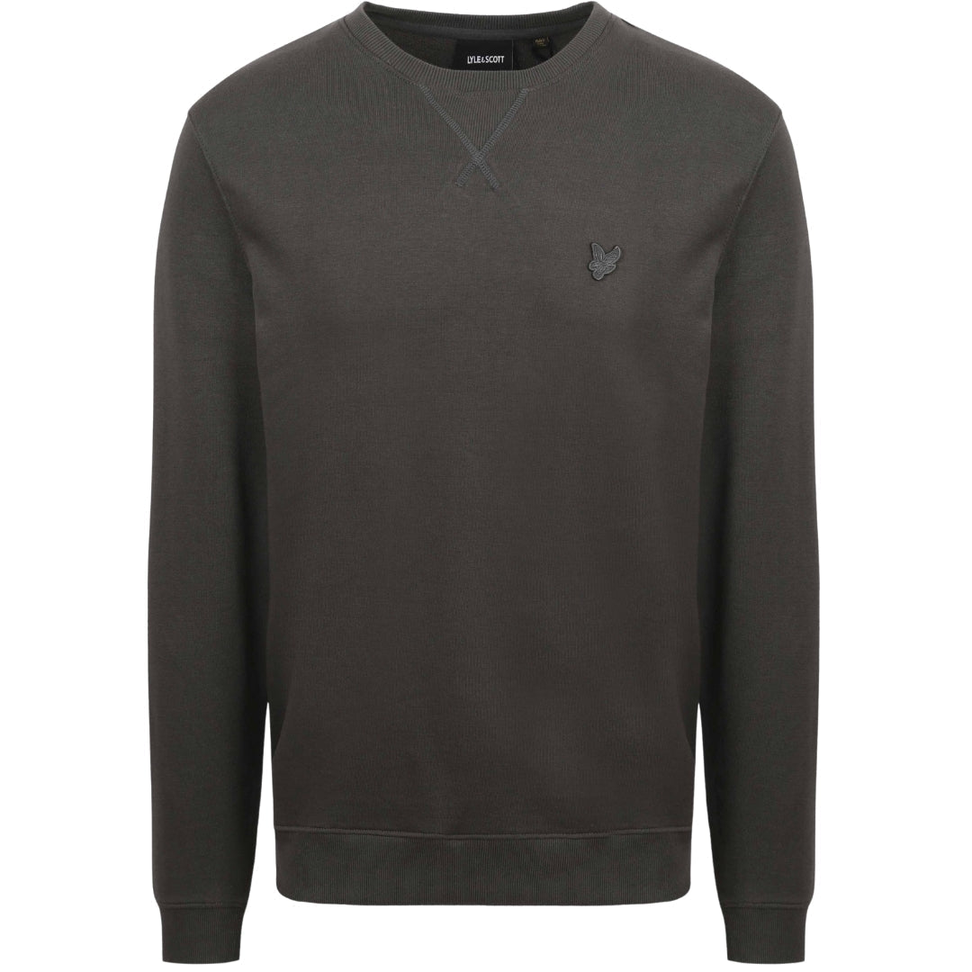 Lyle & Scott Tonal Eagle Logo Dark Grey Pull-over Sweatshirt