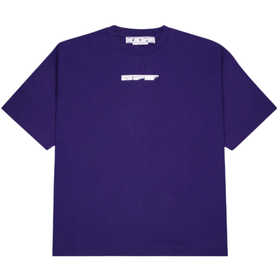 Off-White Teddy Arrow Logo Over Skate Fit Purple T-Shirt S