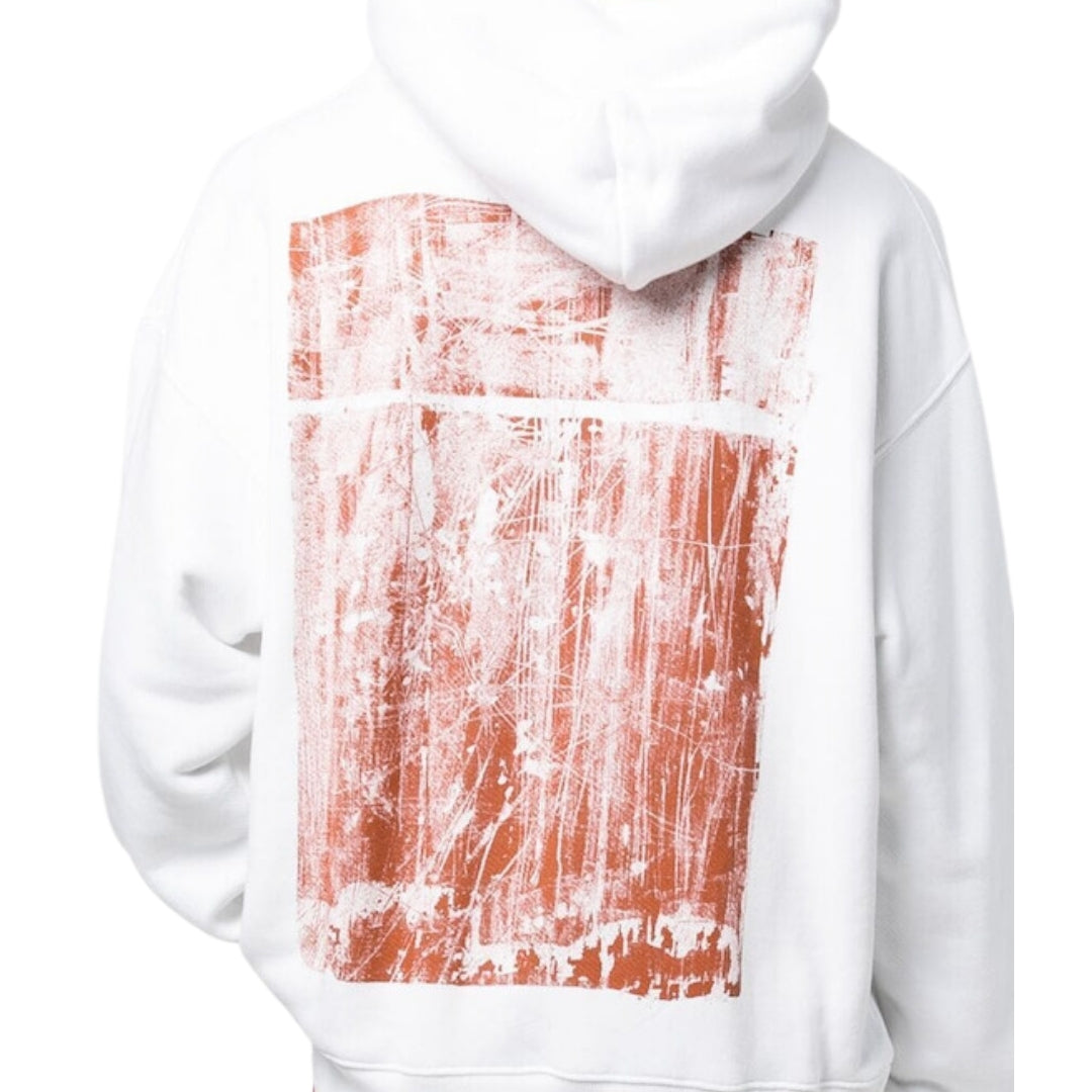 Off-White Scratch Tab White Skate Fit Hoodie XS