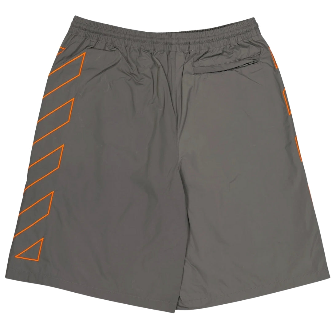 Off-White Diag Outline Dark Grey Track  Shorts S