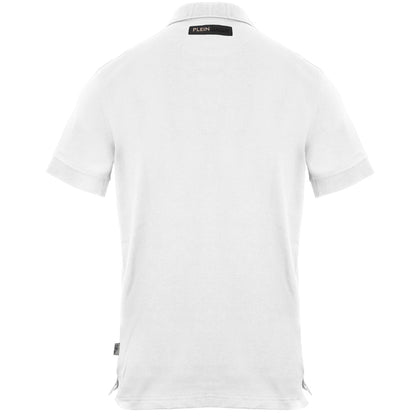 Plein Sport Equipment Logo White Polo Shirt S