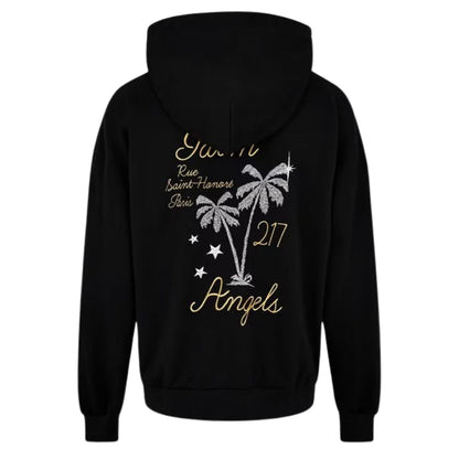 Palm Angels Palm Paris Logo Black Hoodie M