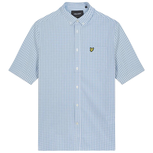 Lyle & Scott Mens Shirt SW2005V W490 Light Blue