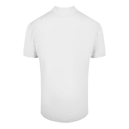 Cavalli Class Bold Logo White Polo Shirt M