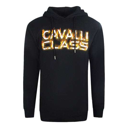 Cavalli Class Fire Logo Black Hoodie