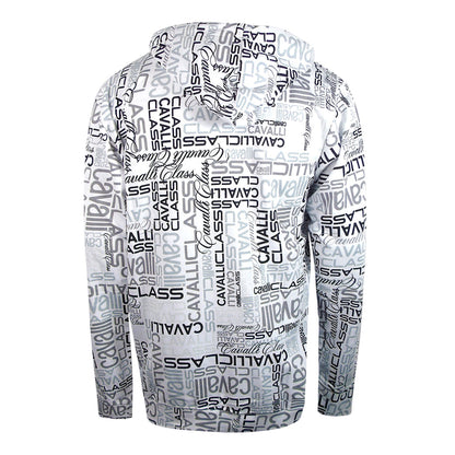 Cavalli Class Multi Logo White Hoodie M