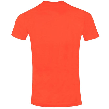 Diesel Cut Brand Logo Spicy Orange T-Shirt XS