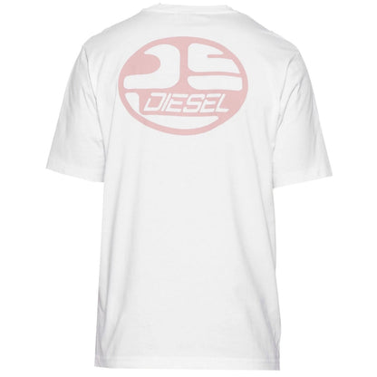 Diesel Oval DS Logo Bright White T-Shirt XS