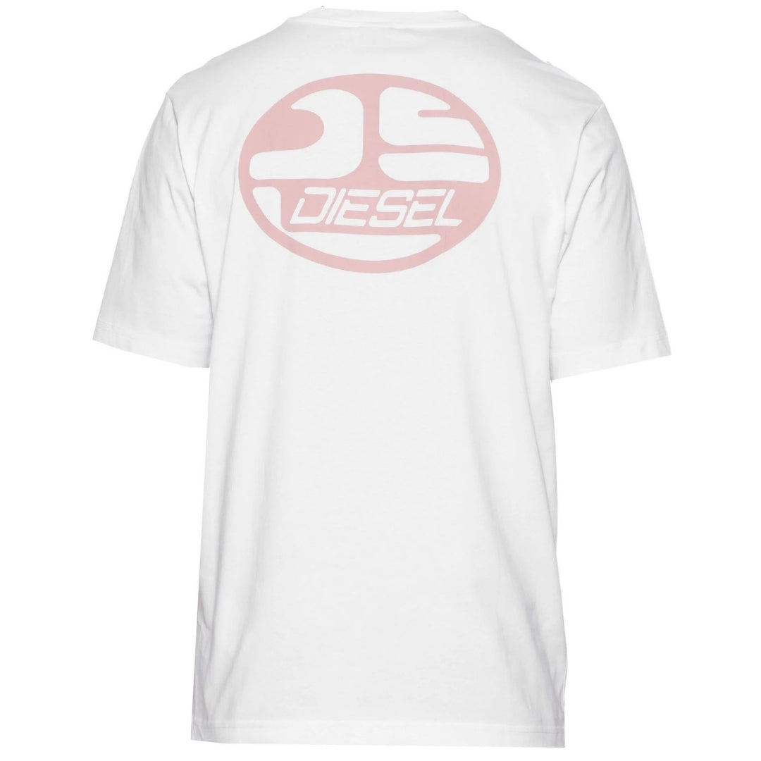 Diesel Oval DS Logo Bright White T-Shirt XS