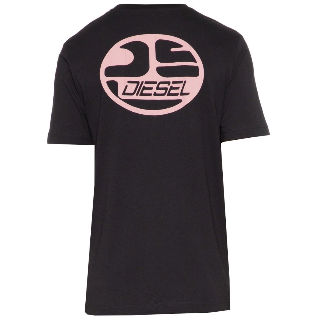 Diesel Oval DS Logo Black T-Shirt XS