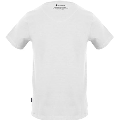 Aquascutum Large Shield Aldis Logo White T-Shirt S