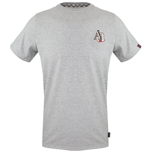 Aquascutum "1851 AQ" Logo Grey T-Shirt S