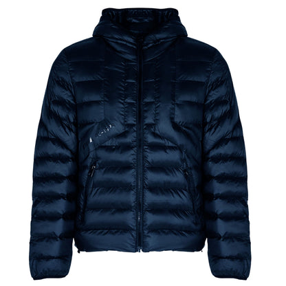 Diesel Water Repellent Navy Blue Down Jacket S