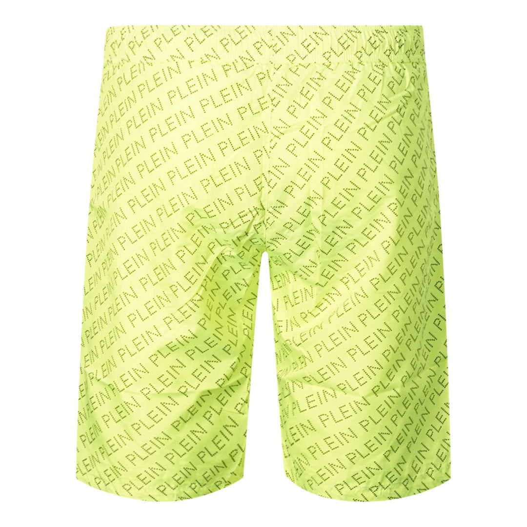 Philipp Plein Mens Cupp13L01 32 Swim Shorts Yellow