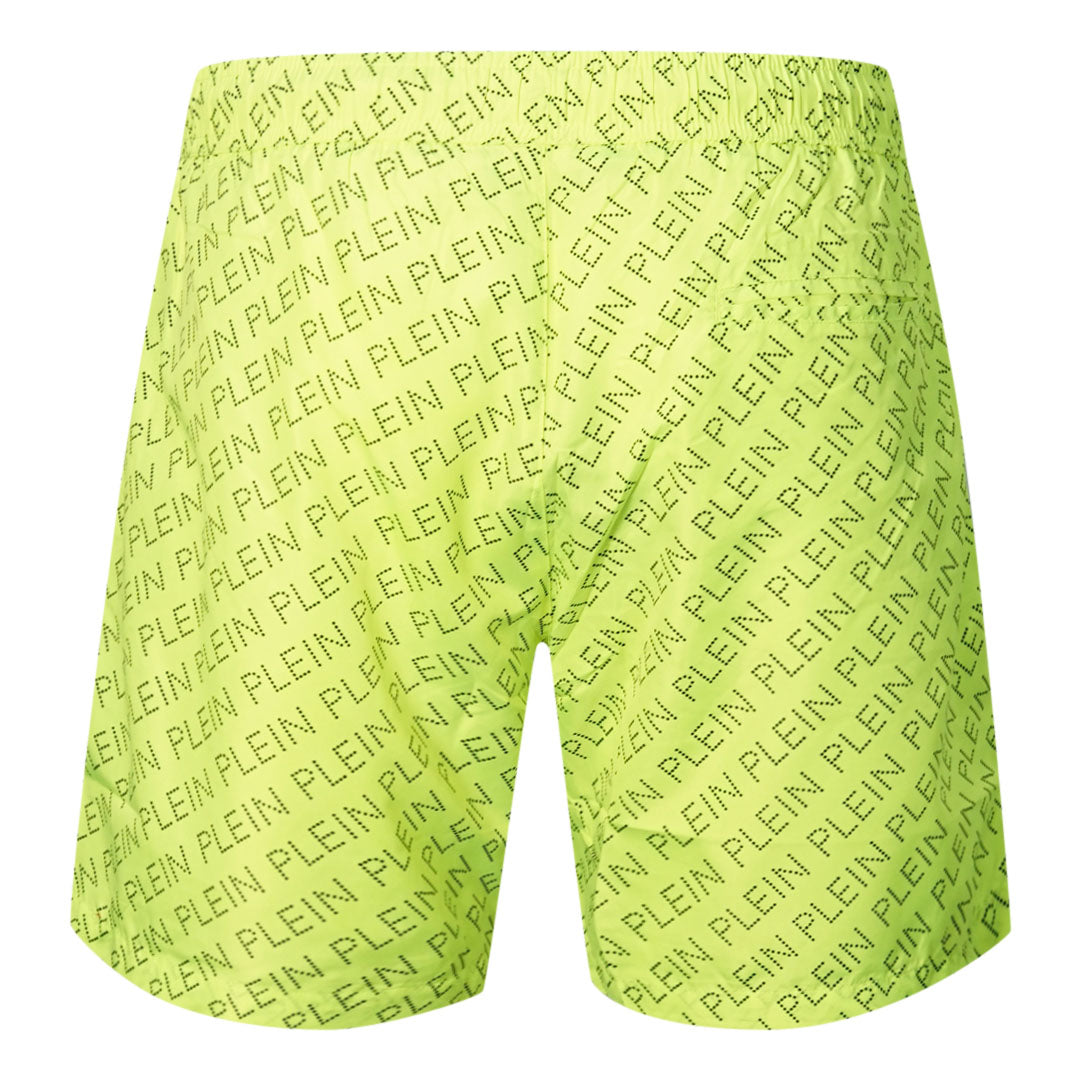 Philipp Plein Mens Cupp13M01 32 Swim Shorts Yellow