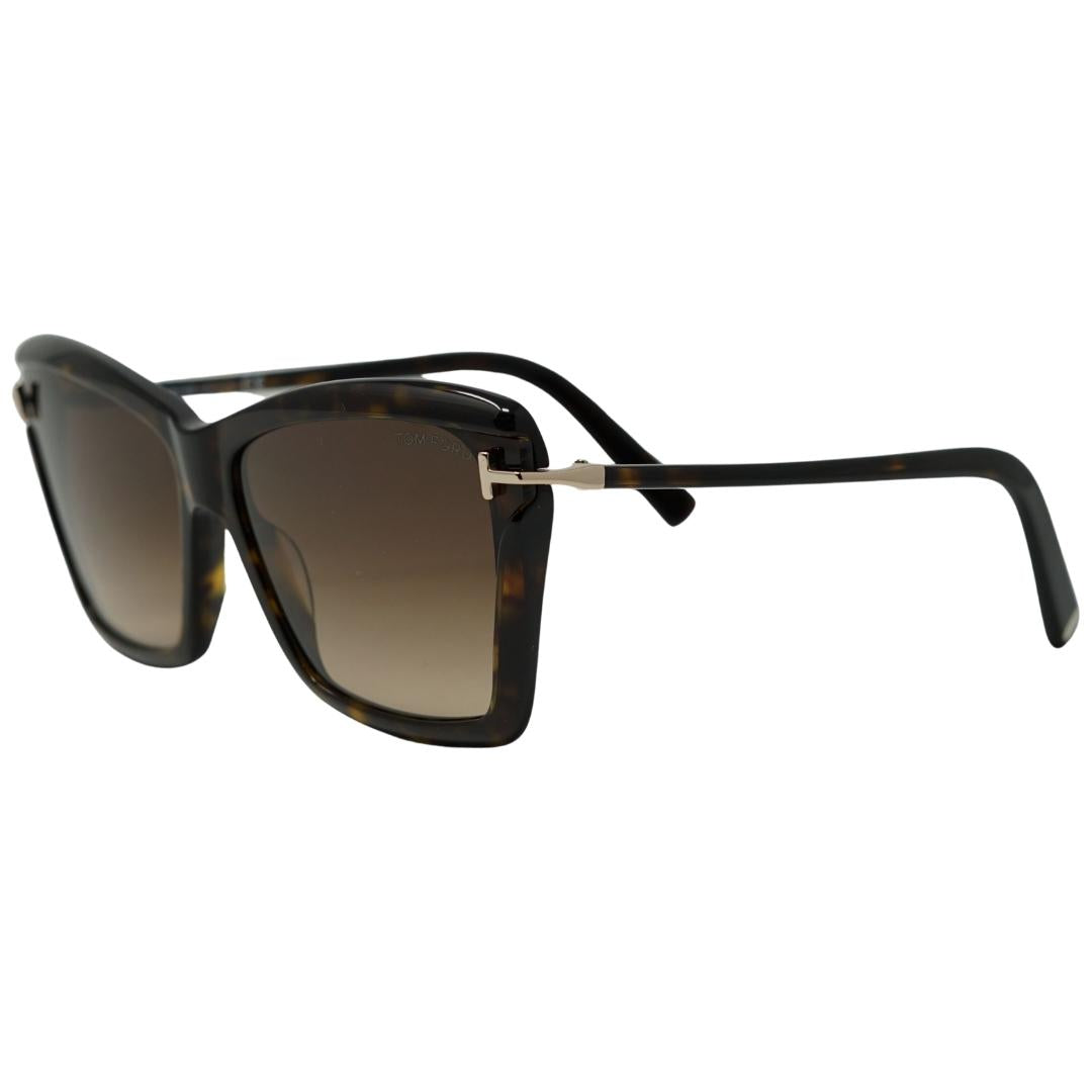 Tom Ford Ft0849 Leah 52F Womens Sunglasses Brown