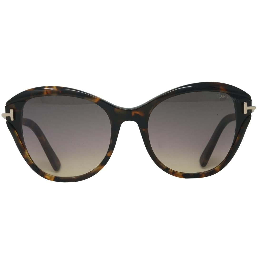 Tom Ford Womens Ft0850 55B Leigh Sunglasses Brown