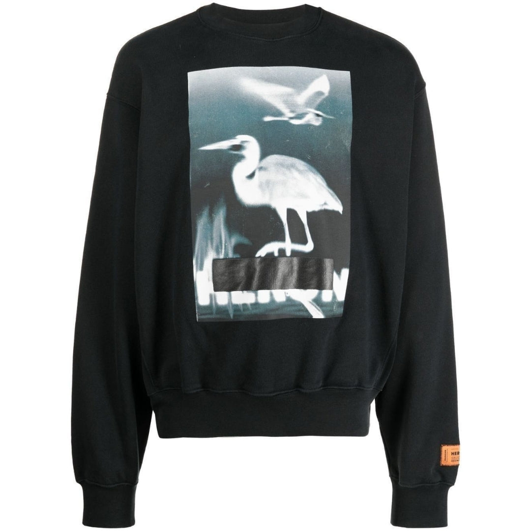 Heron Preston Mens Hmba020S23Jer0021001 Jumper Black