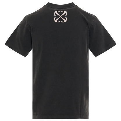 Off White Mens Omaa027F23Jer0041084 T Shirt Black