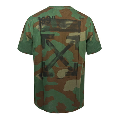 Off White Mens Omaa038R191850169910 T Shirt Green