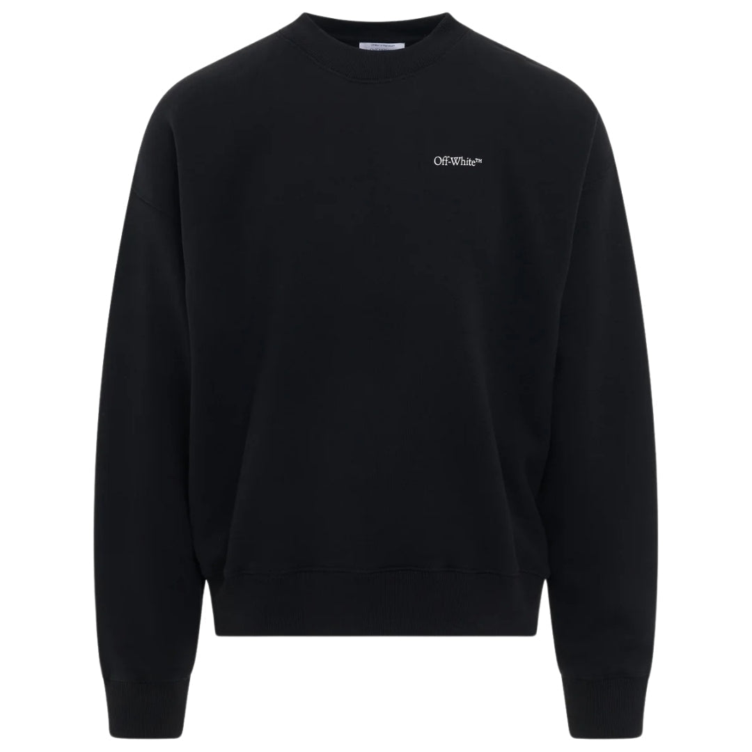 Off White Mens Omba054F23Fle0051001 Sweatshirt Black