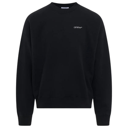 Off White Mens Omba054F23Fle0051001 Sweatshirt Black