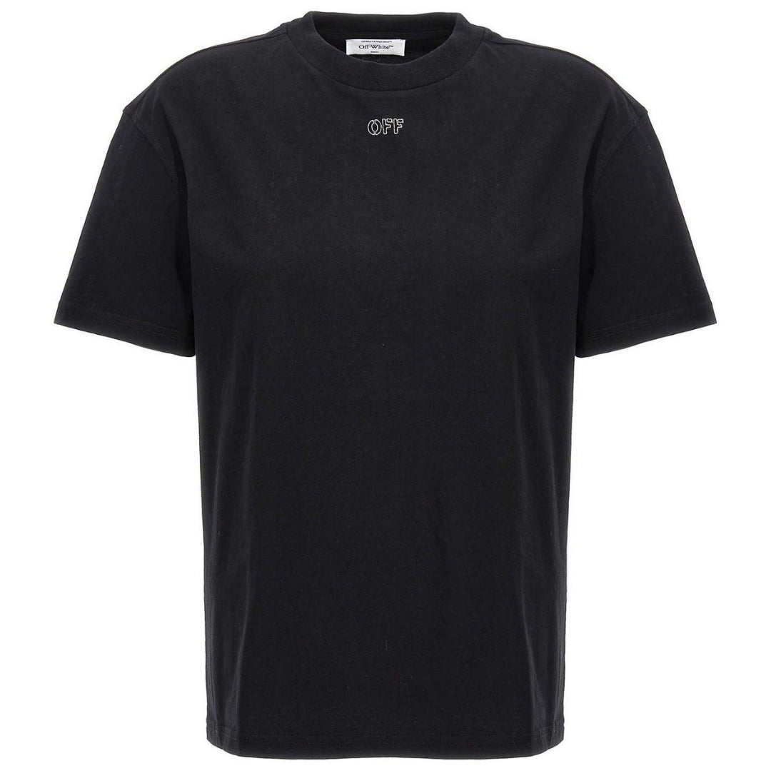 Off-White Embroidered Stitch Arrow Black T-Shirt XS