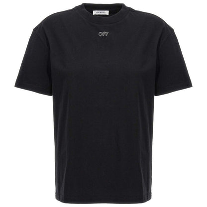 Off-White Embroidered Stitch Arrow Black T-Shirt XS