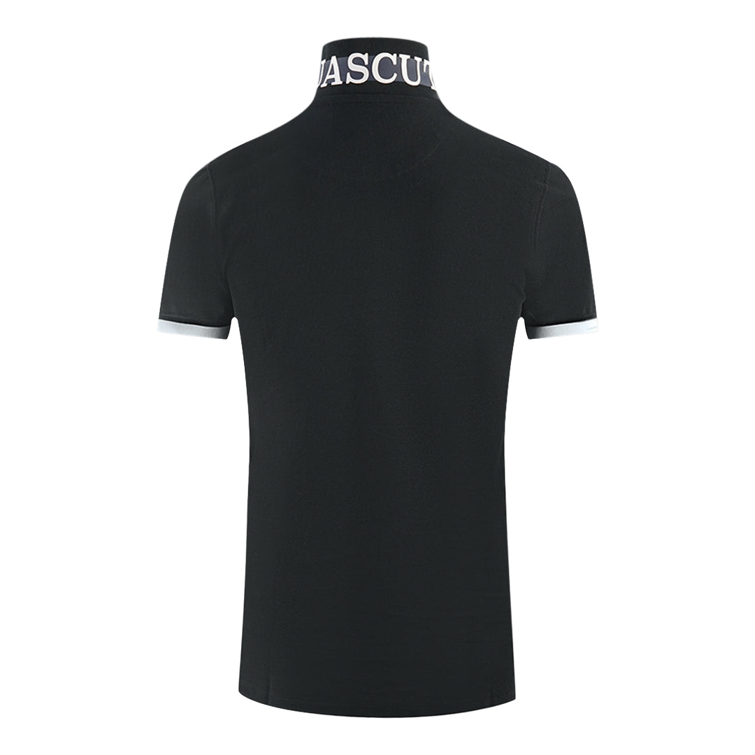 Aquascutum Mens P00223 99 Polo Shirt Black