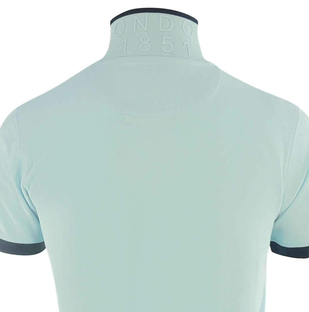 Aquascutum Mens P00323 78 Polo Shirt Light Blue