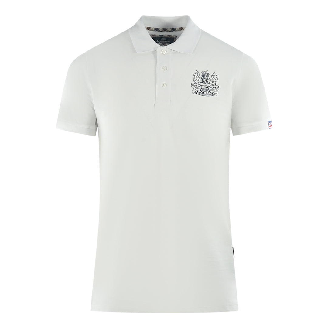 Aquascutum Mens P00423 01 Polo Shirt White