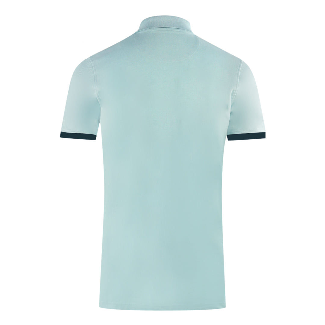 Aquascutum Mens P00523 78 Polo Shirt Light Blue