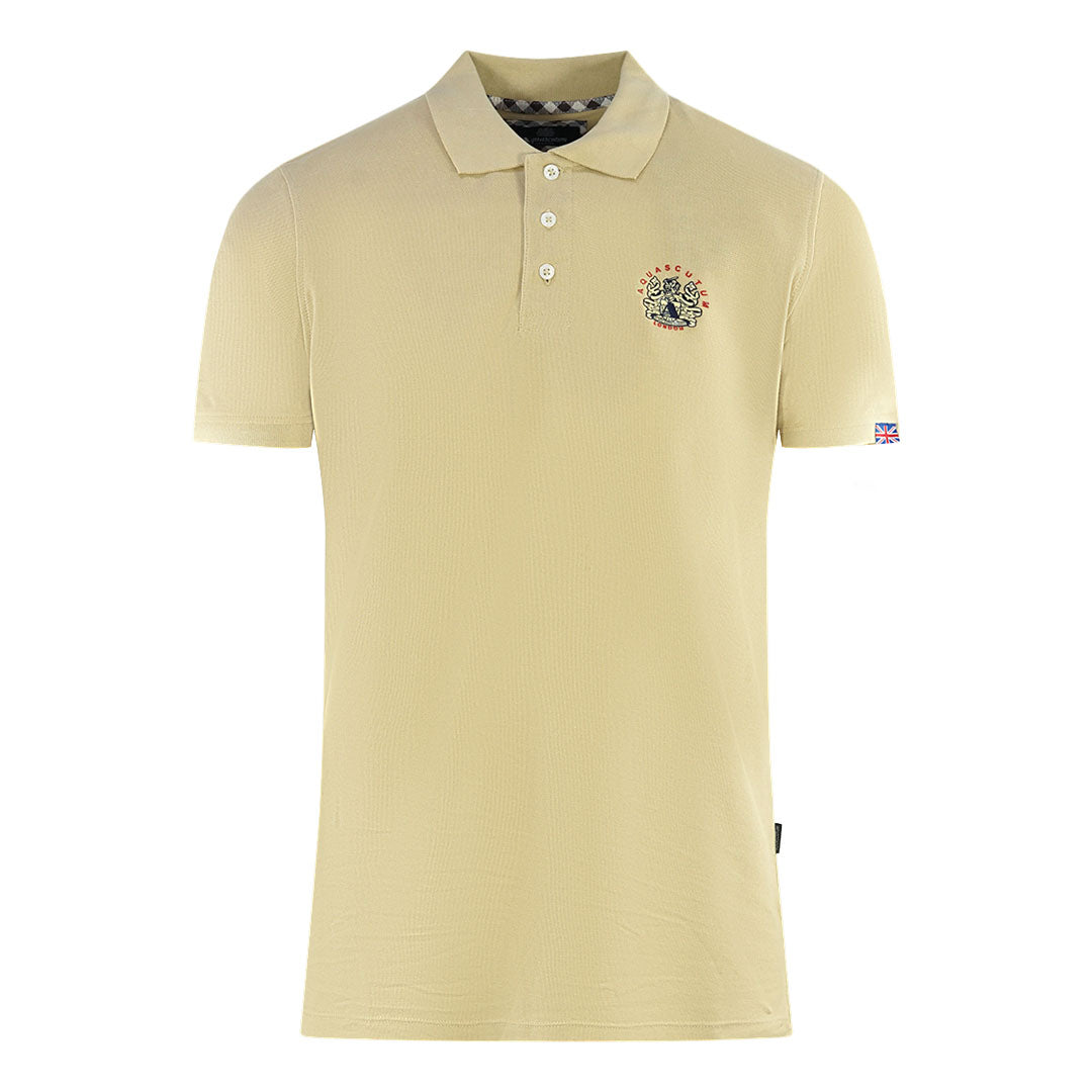 Aquascutum Mens P00623 12 Polo Shirt Beige