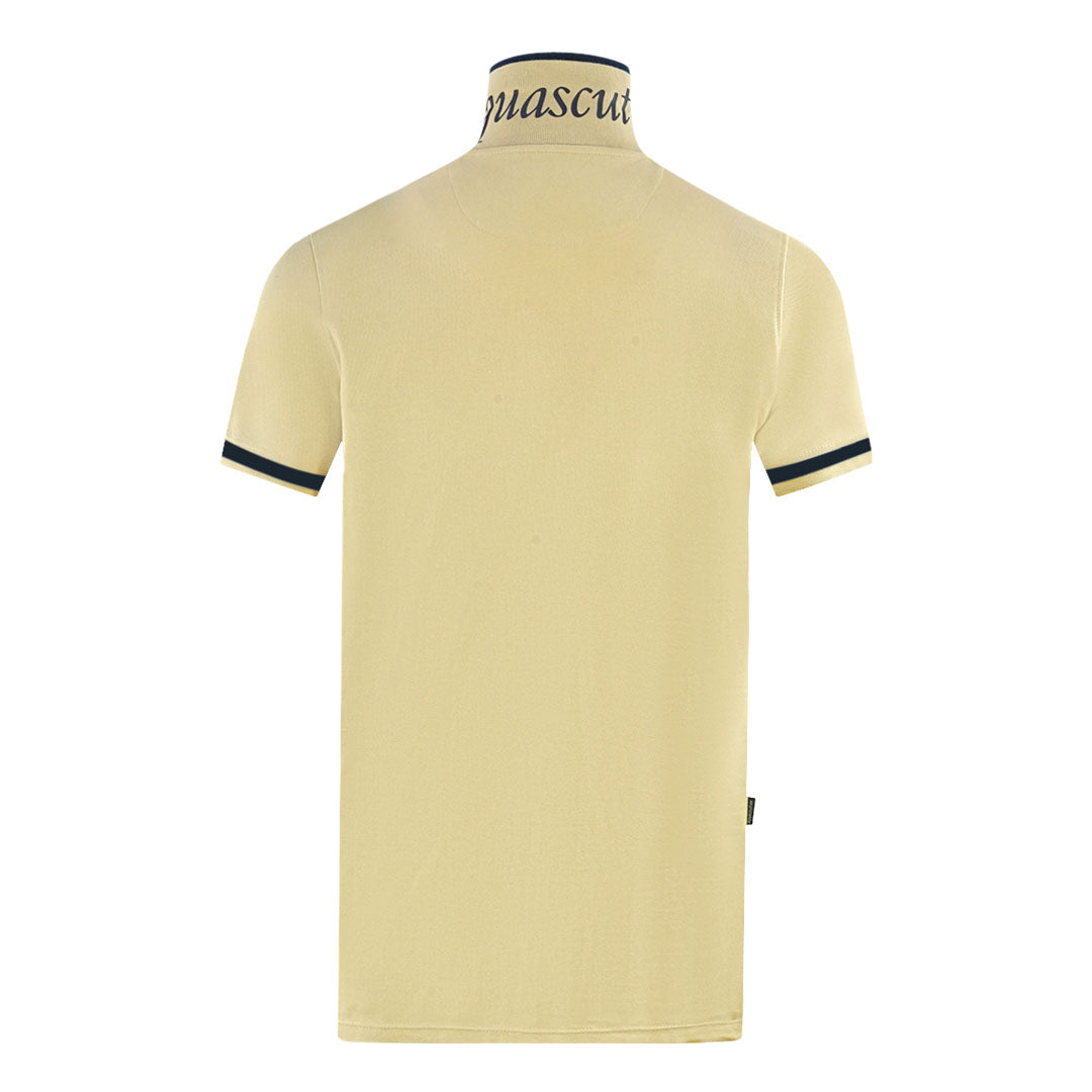 Aquascutum Mens P00923 12 Polo Shirt Beige