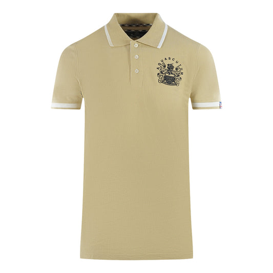 Aquascutum Mens P01023 12 Polo Shirt Beige