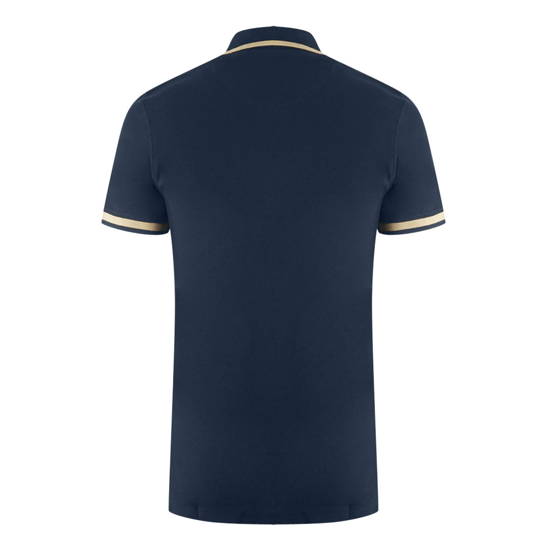 Aquascutum Mens P01023 85 Polo Shirt Navy