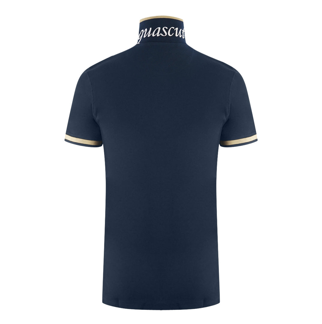 Aquascutum Mens P01023 85 Polo Shirt Navy