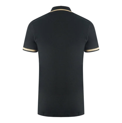 Aquascutum Mens P01023 99 Polo Shirt Black