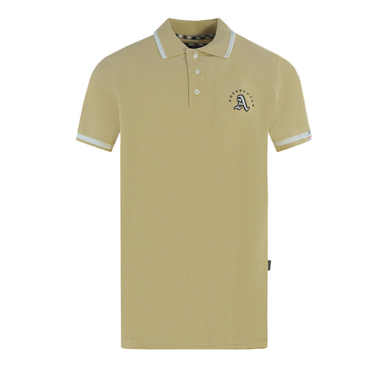 Aquascutum Mens P01223 12 Polo Shirt Beige