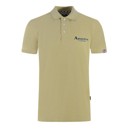 Aquascutum Mens P01323 12 Polo Shirt Beige